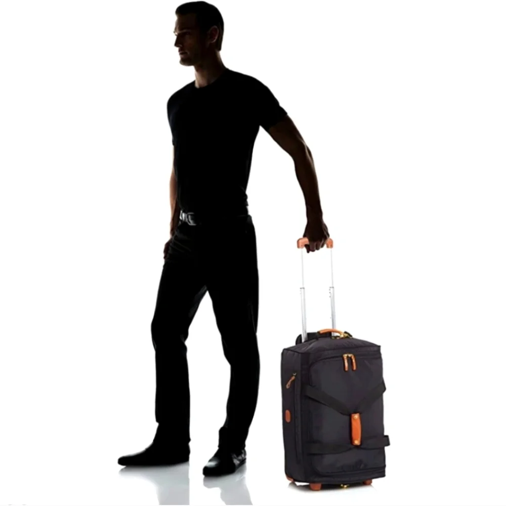 Rolling Duffel Bag - 21 Inch Carry On Travel Bag for Men and Women - Lux…